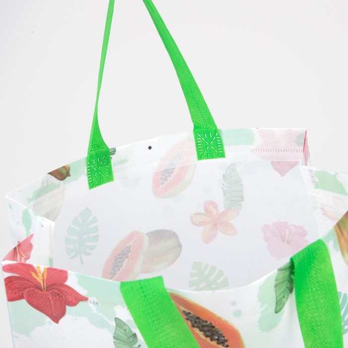 Сумка хозяйственная без застёжки, зелёный Сумка хозяйственная без застёжки, зелёный