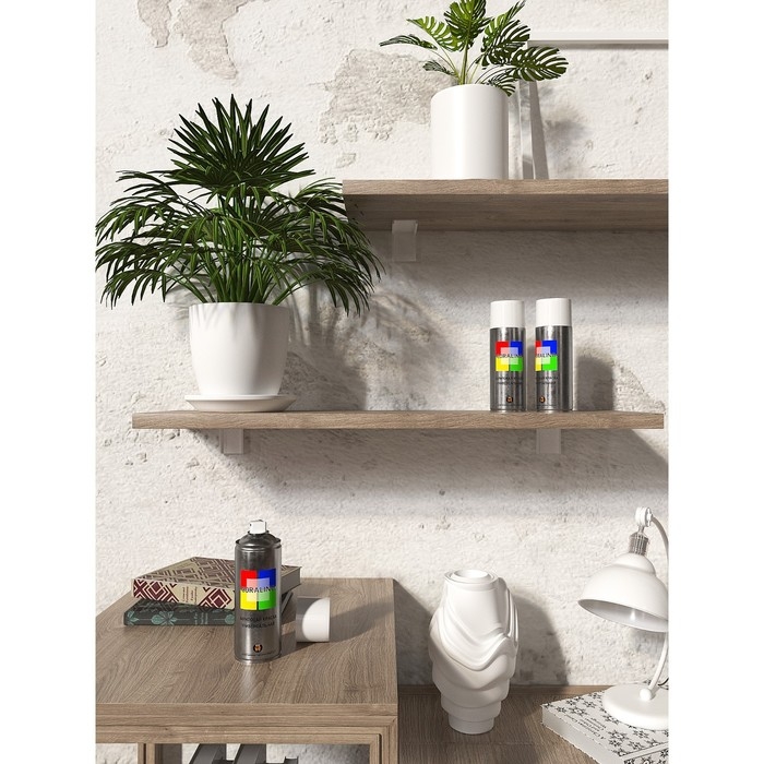 Аэрозольная краска эмаль  Белая Матовая 520мл CORALINO RAL9003 Аэрозольная краска эмаль  Белая Матовая 520мл CORALINO RAL9003