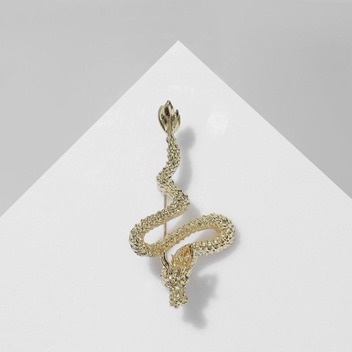 Брошь «Дракон», цвет золото Брошь «Дракон», цвет золото