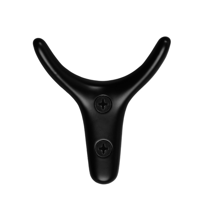 Крючок мебельный CAPPIO YAK, двухрожковый, черный Крючок мебельный CAPPIO YAK, двухрожковый, черный