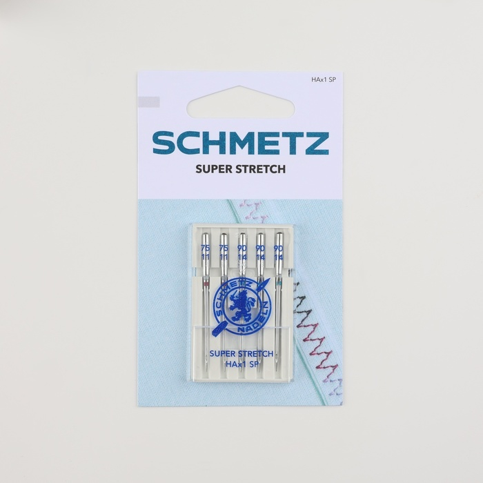 Иглы для бытовых швейных машин, для стрейч-ткани, №75/90, 5 шт Иглы для бытовых швейных машин, для стрейч-ткани, №75/90, 5 шт