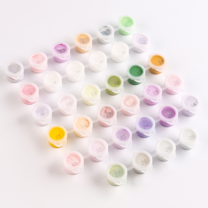 Краски акриловые для картин по номерам 29 цветов Краски акриловые для картин по номерам 29 цветов