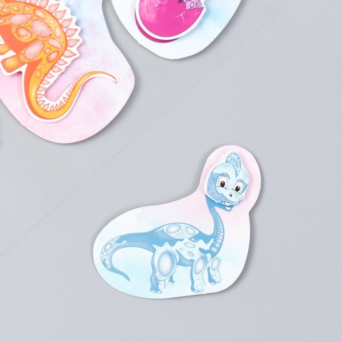 Наклейка картон 2 слоя Наклейка картон 2 слоя "Эра динозавров" 17х12 см