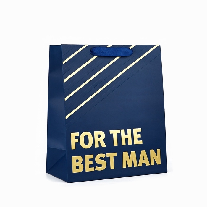 Пакет ламинированный вертикальный For the best man, ML 23 х 27 х 11.5 см Пакет ламинированный вертикальный For the best man, ML 23 х 27 х 11.5 см