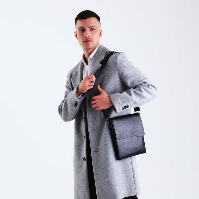 Сумка мужская, цвет чёрный Сумка мужская, цвет чёрный