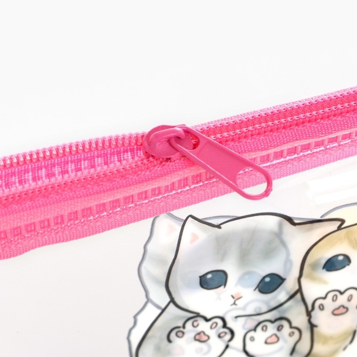 Пенал школьный мягкий плоский 9,5 х 20,5 ПВХ «1 сентября: Котятки» МИКС Пенал школьный мягкий плоский 9,5 х 20,5 ПВХ «1 сентября: Котятки» МИКС