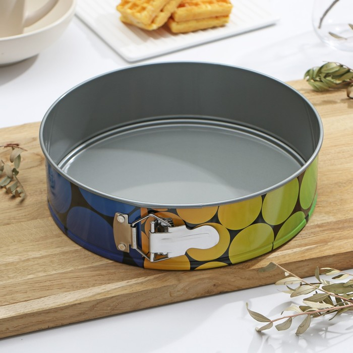 Форма для выпечки и выкладки с регулировкой размера &laquo;Никис&raquo;, d=24 см, h=6 см, антипригарное покрытие, цвет микс