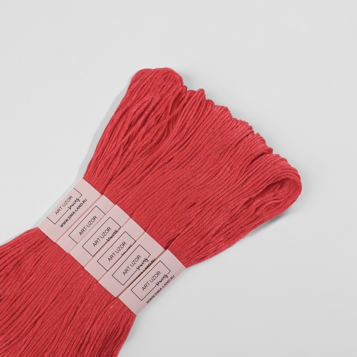 Набор ниток мулине №3801, 8 ± 1 м, 6 шт, цвет глубокий красный Набор ниток мулине №3801, 8 ± 1 м, 6 шт, цвет глубокий красный