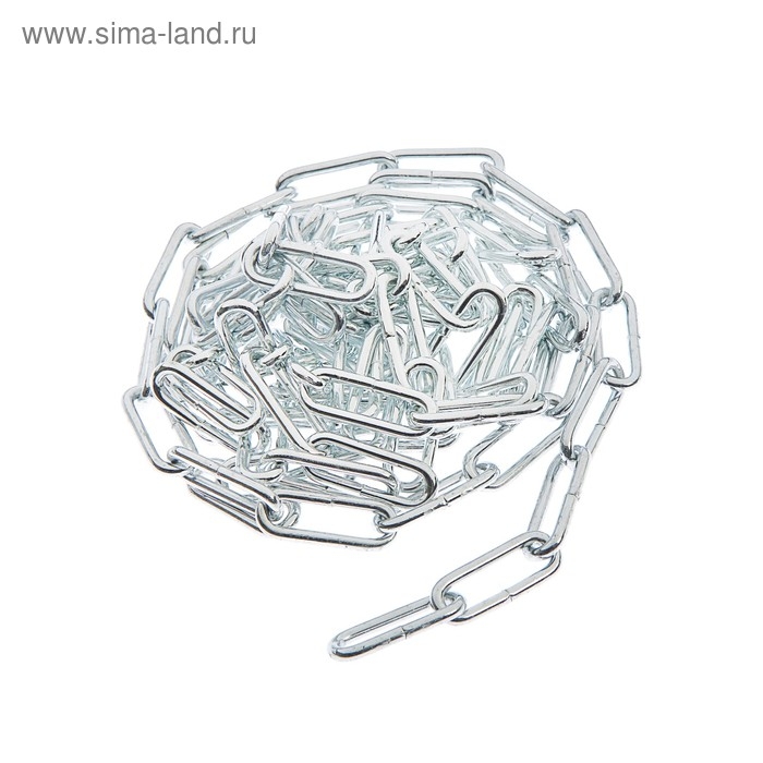 Цепь длиннозвенная ТУНДРА krep, DIN763, диаметр 4 мм, сварная, оцинкованная, 3 м Цепь длиннозвенная ТУНДРА krep, DIN763, диаметр 4 мм, сварная, оцинкованная, 3 м