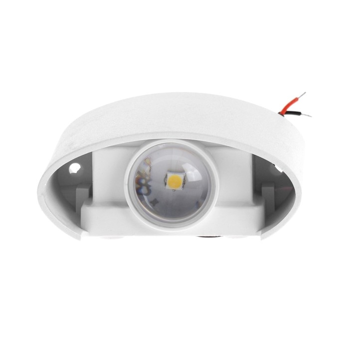 Светильник фасадный «Полусфера», FSD-074, 2 Вт, 4000К, 1 луч, IP65, 220 В, пластик, белый Светильник фасадный «Полусфера», FSD-074, 2 Вт, 4000К, 1 луч, IP65, 220 В, пластик, белый