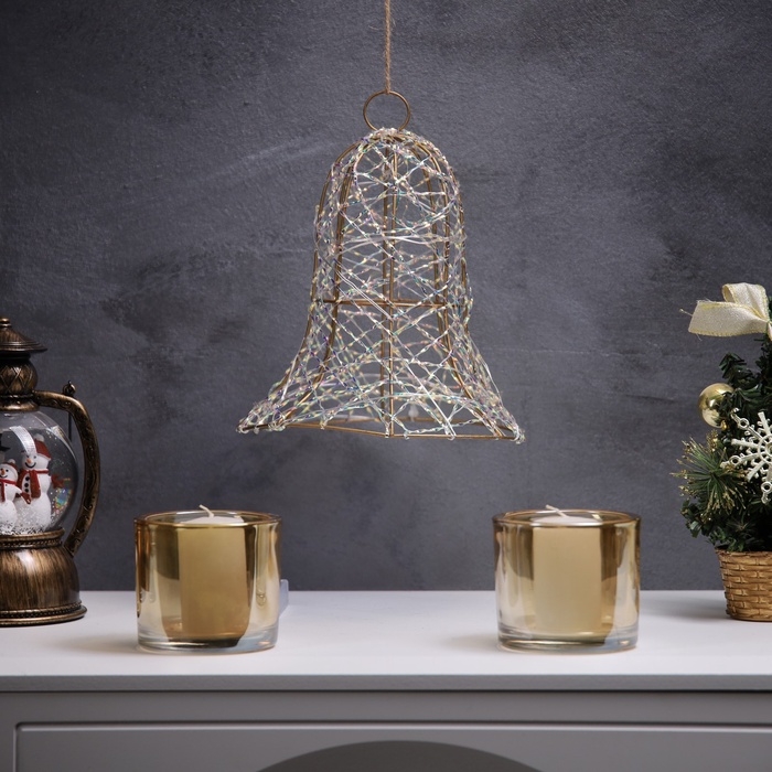 Светодиодная фигура «Колокол» 20х15х15 см, 20 LED, батарейки AAx2 (не в комплекте), свечение теплое белое