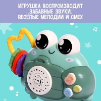 Музыкальная игрушка «Крошка Краб», звук, свет, цвета МИКС