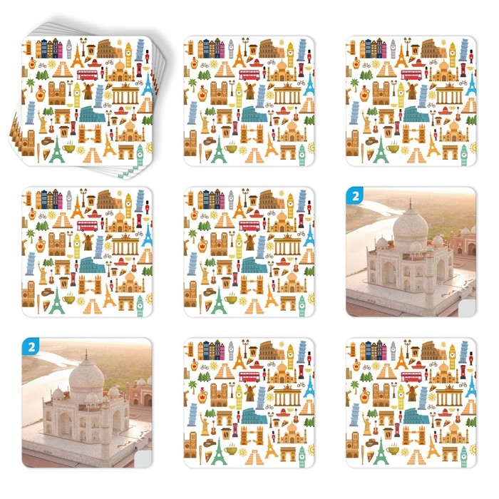 Настольная игра «Мемо. Достопримечательности мира», 50 карт, 5+ Настольная игра «Мемо. Достопримечательности мира», 50 карт, 5+