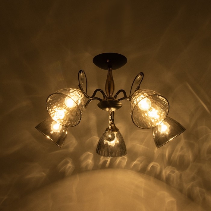 Люстра Люстра "Анабель" 5хЕ27 40Вт черный 65х65х33см BayerLux