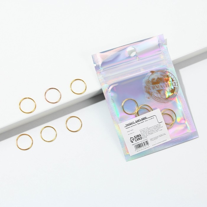 Заколки пирсинг для волос «Будь собой», 6 шт. Заколки пирсинг для волос «Будь собой», 6 шт.