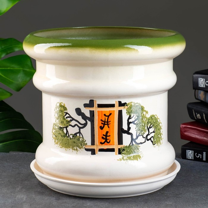 Горшок цветочный Горшок цветочный "Лиана 1" Иероглиф 10л