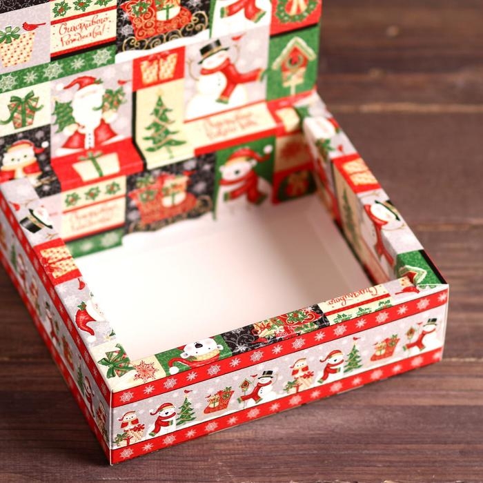 Новый год. Коробка картонная Новый год. Коробка картонная " Новогодний микс",книга, 18.5 х 5.5 х 16 см