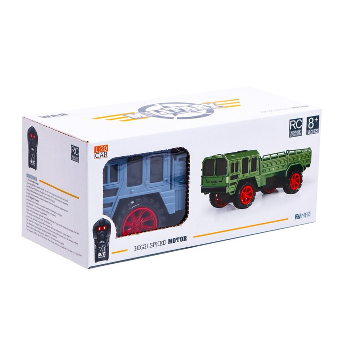 Грузовик радиоуправляемый «Военный», 1;20, работает от батареек, МИКС Грузовик радиоуправляемый «Военный», 1;20, работает от батареек, МИКС