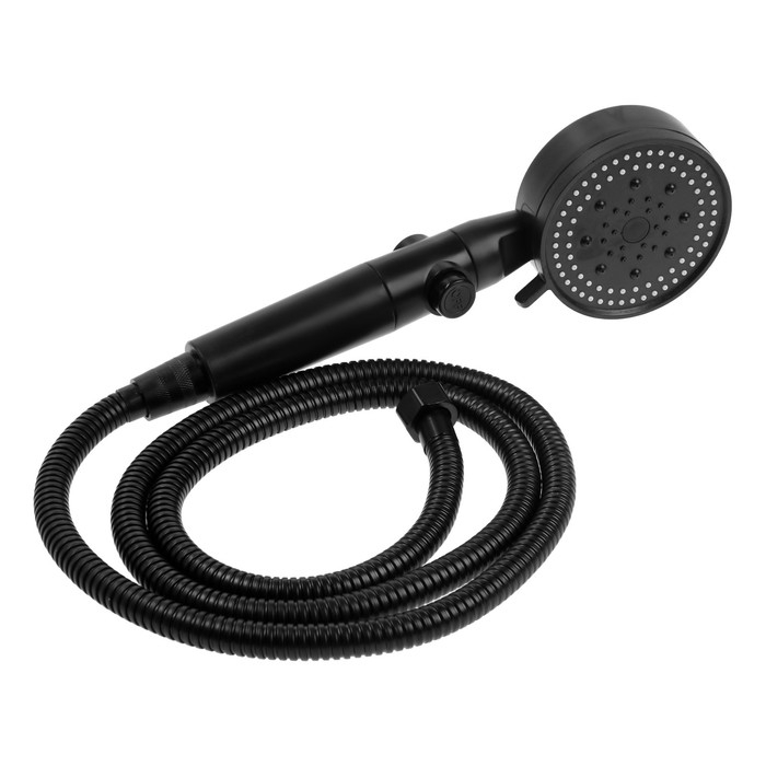 Набор для душа ZEIN Z2715, шланг 150 см, самоклеящийся держатель, лейка 5 режимов, черный Набор для душа ZEIN Z2715, шланг 150 см, самоклеящийся держатель, лейка 5 режимов, черный