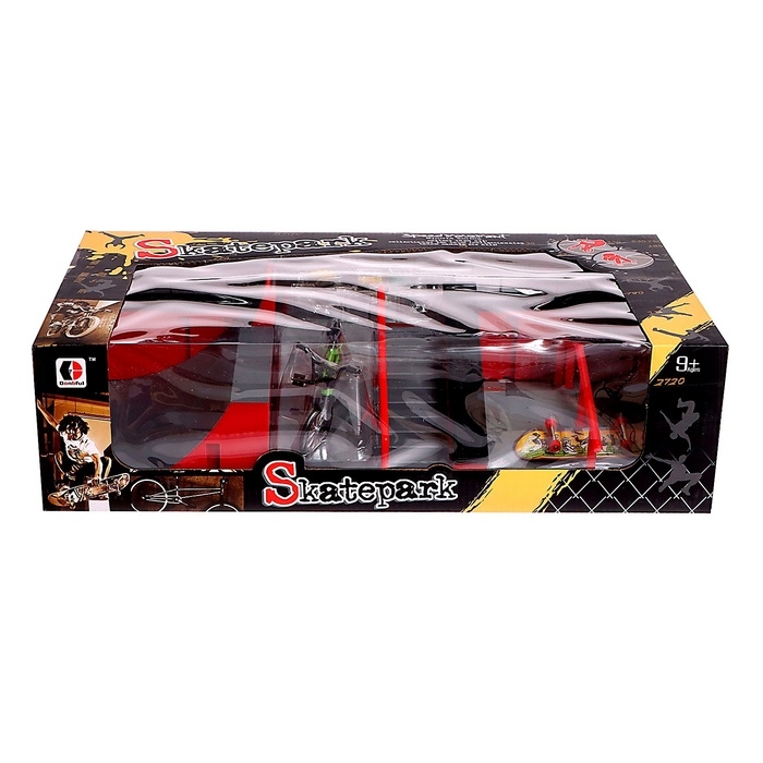 Набор скейт-парк «Экстремал», фингерборд и фингербайк Набор скейт-парк «Экстремал», фингерборд и фингербайк