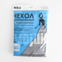 Чехол для гладильной доски Nika, 125×40 см, с поролоном, антипригарный, рисунок МИКС