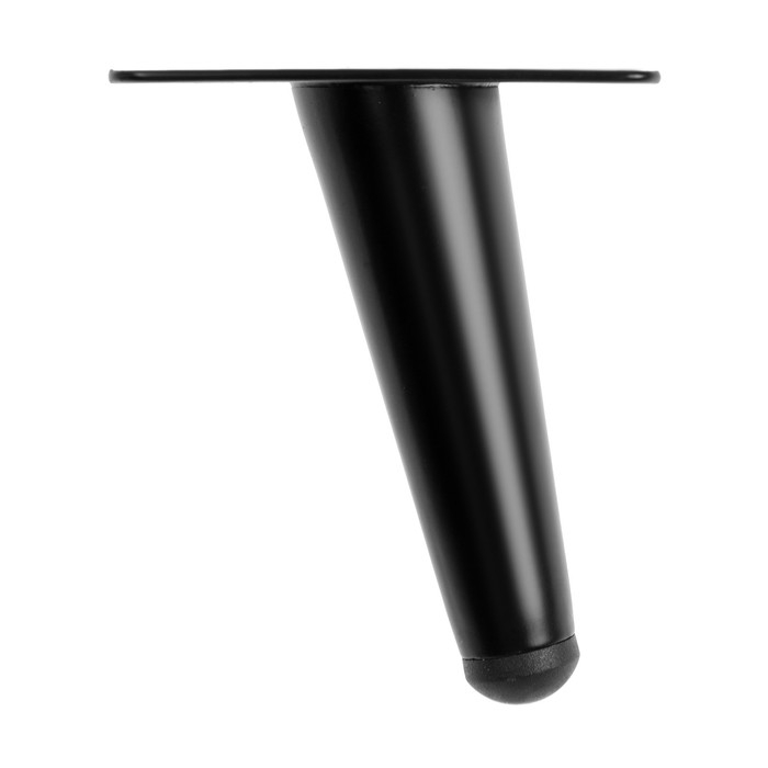 Опора мебельная CAPPIO OP07,h=100мм,толщ площ 1,8,  цвет матовый черный Опора мебельная CAPPIO OP07,h=100мм,толщ площ 1,8,  цвет матовый черный