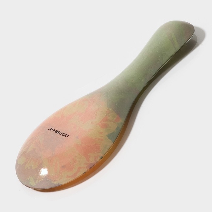 Подставка стеклянная под ложку Доляна «Хризантема», 21×7,5×1,4 см Подставка стеклянная под ложку Доляна «Хризантема», 21×7,5×1,4 см