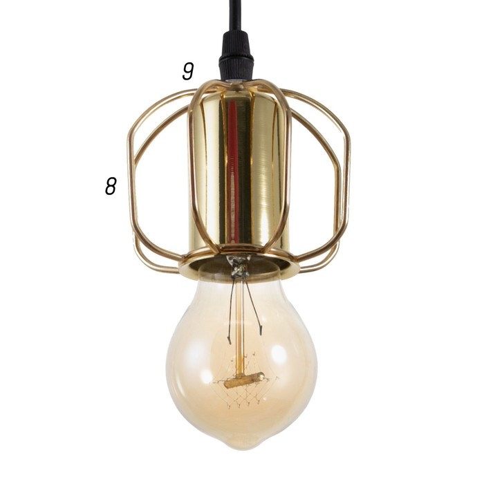 Светильник BayerLux 1393/1GD E27 40Вт золото 9х9х8 см