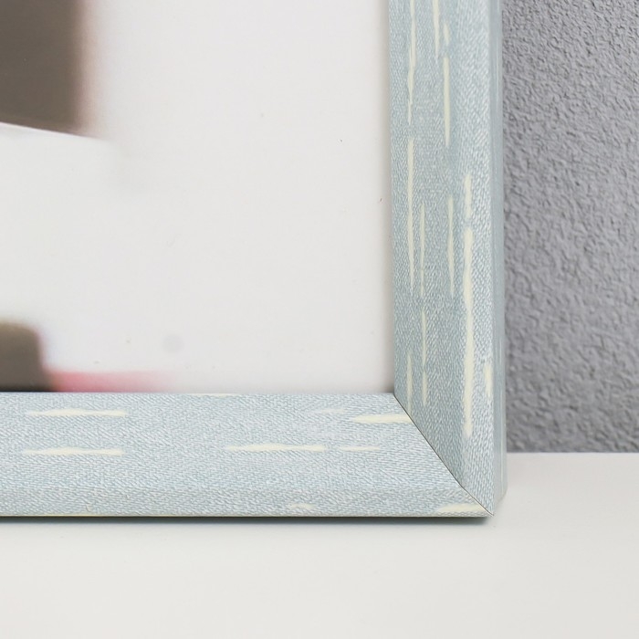 Фоторамка пластик 30х40 см Фоторамка пластик 30х40 см "Скандинавия" серо-голубая 42,5х32,5 см