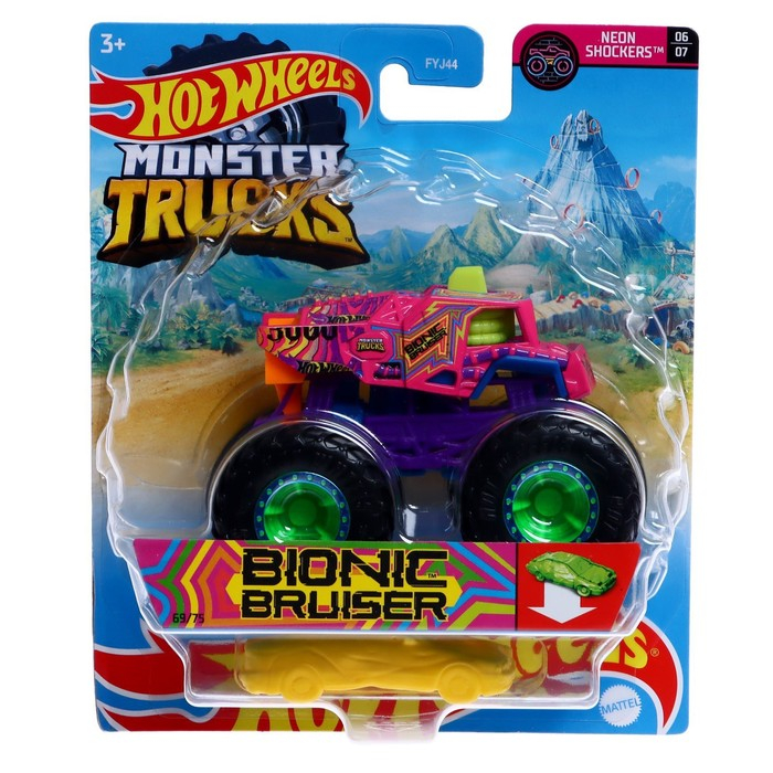 Машина «Базовый Монстр трак», масштаб 1:64, цвета МИКС
