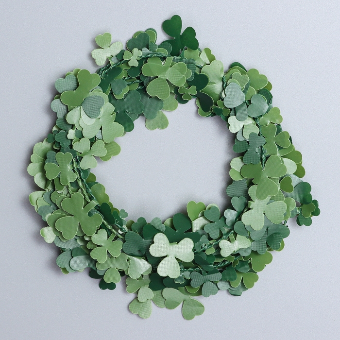 Лиана искусственная для декора «Листья клевера», 3 метра, 13 × 13 × 2 см