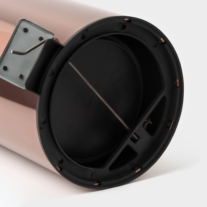 Ведро мусорное с педалью Stölz, 12 л, нержавеющая сталь, цвет бронзовый Ведро мусорное с педалью Stölz, 12 л, нержавеющая сталь, цвет бронзовый