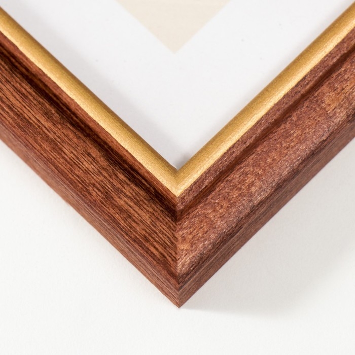 Фоторамка сосна с15 21х30 см, 008 махагон 3 (пластиковый экран)