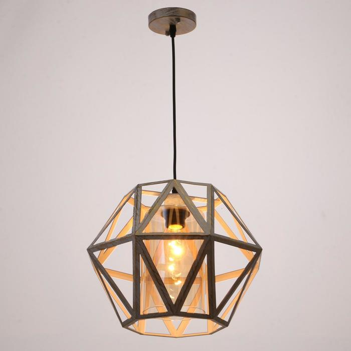 Светильник BayerLux 88316/1 E27 40Вт белый с золотой патиной 34х34х26-126 см