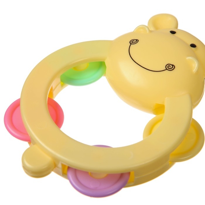 Погремушка - бубен «Бегемотик», Крошка Я Погремушка - бубен «Бегемотик», Крошка Я