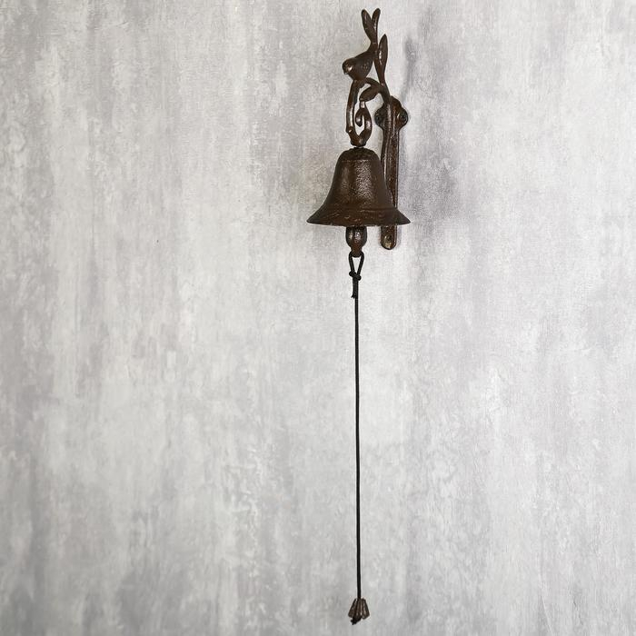 Колокол сувенирный металл  Колокол сувенирный металл "Птица на ветке" 24х12х7,5 см