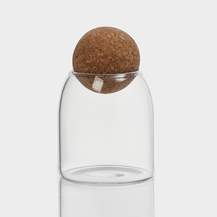 Банки стеклянные для хранения сыпучих продуктов Magistro «Эко», 3 предмета: 450/700/1000 мл, с пробковой крышкой Банки стеклянные для хранения сыпучих продуктов Magistro «Эко», 3 предмета: 450/700/1000 мл, с пробковой крышкой