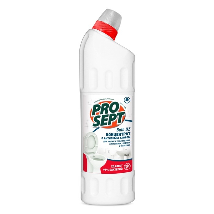 Отбеливающий гель для чистки сантехники Bath DZ, концентрат, 0,75л Отбеливающий гель для чистки сантехники Bath DZ, концентрат, 0,75л