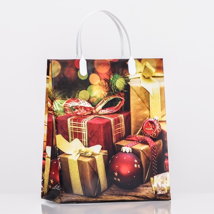 Новый год. Пакет Новый год. Пакет "Подарок", мягкий пластик, 26х23 см.