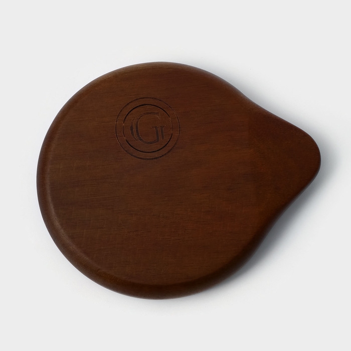 Подставка под ложку, 11,5×13,5×2,5 см, акация Подставка под ложку, 11,5×13,5×2,5 см, акация