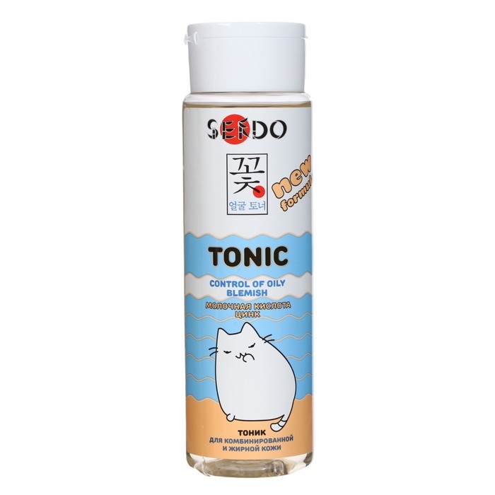 Тоник Sendo контроль жирного блеска для комбинированной и жирной кожи, 250 мл Тоник Sendo контроль жирного блеска для комбинированной и жирной кожи, 250 мл