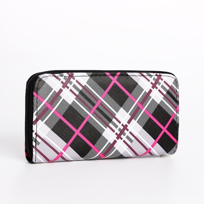 Кошелёк женский на молнии, цвет чёрный Кошелёк женский на молнии, цвет чёрный