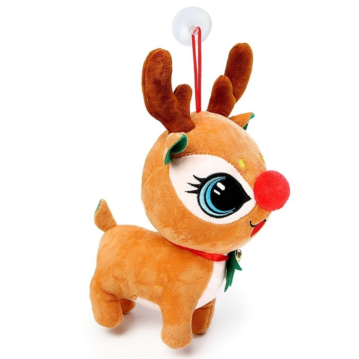 Мягкая игрушка «Оленёнок», 17 см, цвет коричневый Мягкая игрушка «Оленёнок», 17 см, цвет коричневый