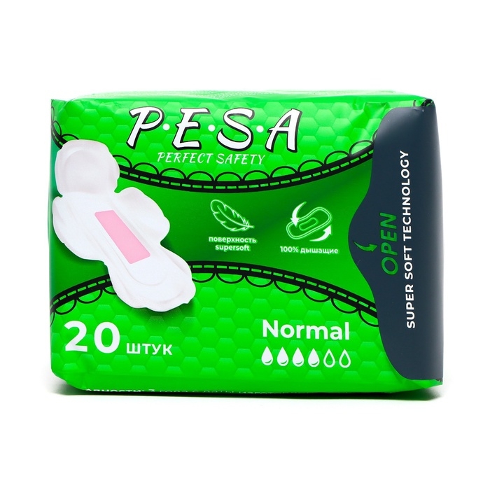 Прокладки гигиенические PESA Normal, 20 шт. Прокладки гигиенические PESA Normal, 20 шт.
