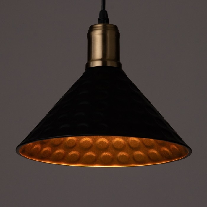 Светильник BayerLux Светильник BayerLux "Чеканка" Е27 40Вт черный-золото 24х24х17-117 см