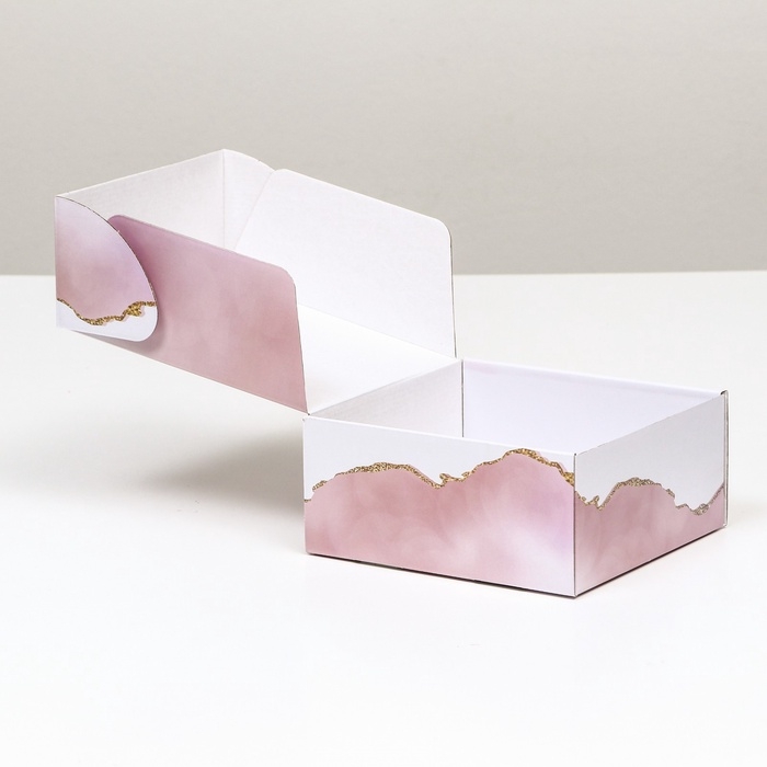 Коробка самосборная, без окна Коробка самосборная, без окна "Present" 19 х 19 х 9 см