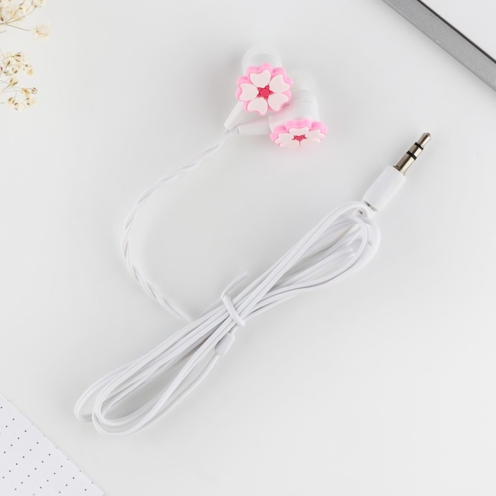 Наушники проводные «Цветочки», мод. VBT 1.31, 120 см Наушники проводные «Цветочки», мод. VBT 1.31, 120 см