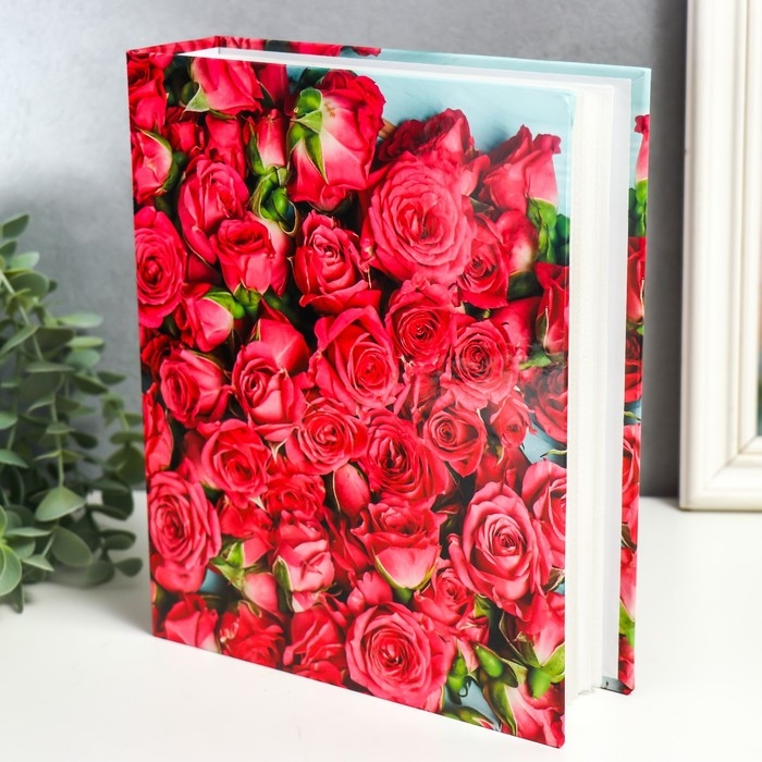 Фотоальбом на 200 фотографий Фотоальбом на 200 фотографий "Розы-3" 10x15 см МИКС