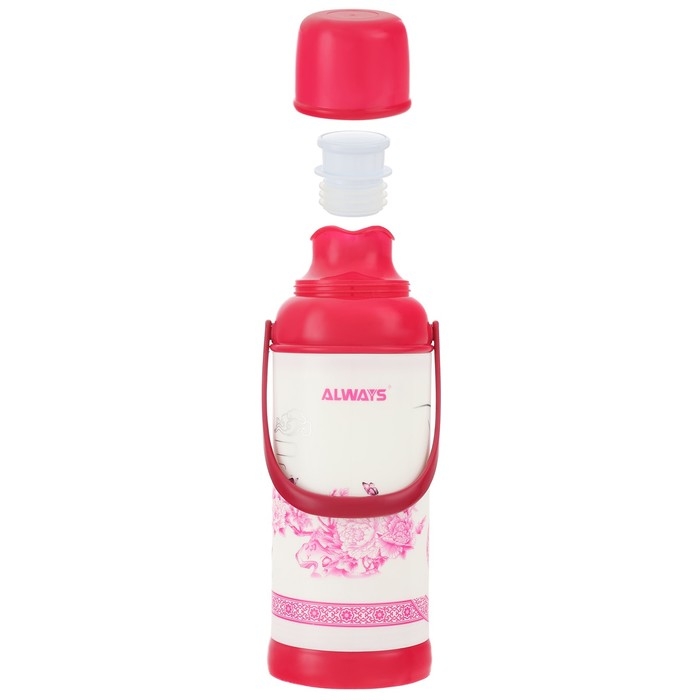 Термос 2 л, со стеклянной колбой 18 х 39 см, розовый Термос 2 л, со стеклянной колбой 18 х 39 см, розовый