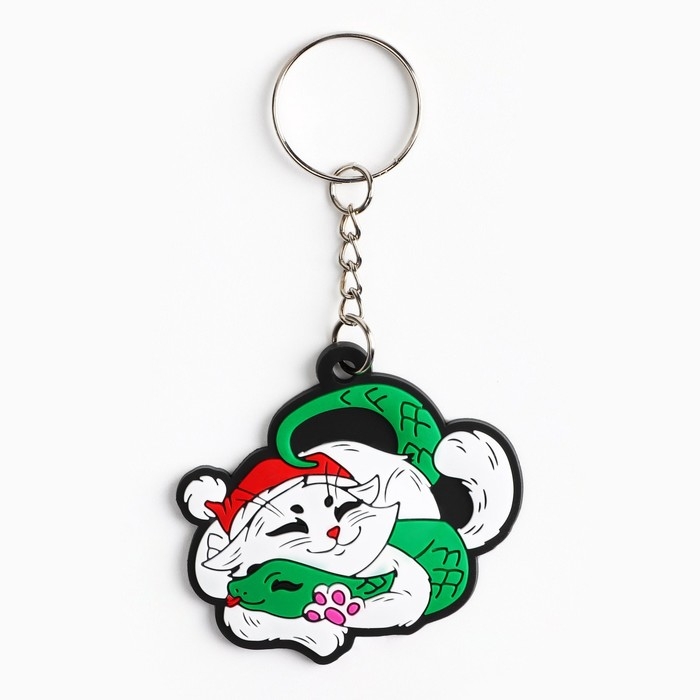 Брелок новогодний, для ключей, резиновый «Исполнения желаний», 5,5 х 10,6 см Брелок новогодний, для ключей, резиновый «Исполнения желаний», 5,5 х 10,6 см